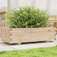 Fioriera da Giardino 90x40x26,5 cm in Legno Massello di Pino 847333