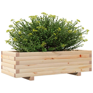 Fioriera da Giardino 90x40x26,5 cm in Legno Massello di Pino 847333