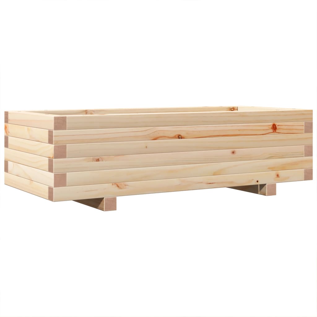 Fioriera da Giardino 90x40x26,5 cm in Legno Massello di Pino 847333