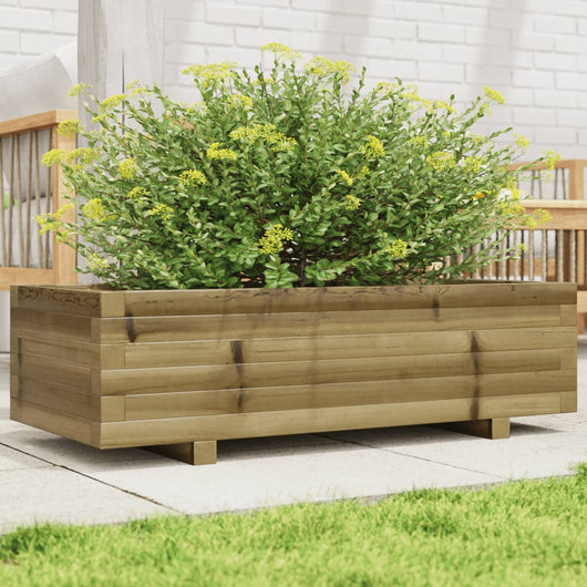 Fioriera da Giardino 90x40x26,5 cm in Legno di Pino Impregnato 847337