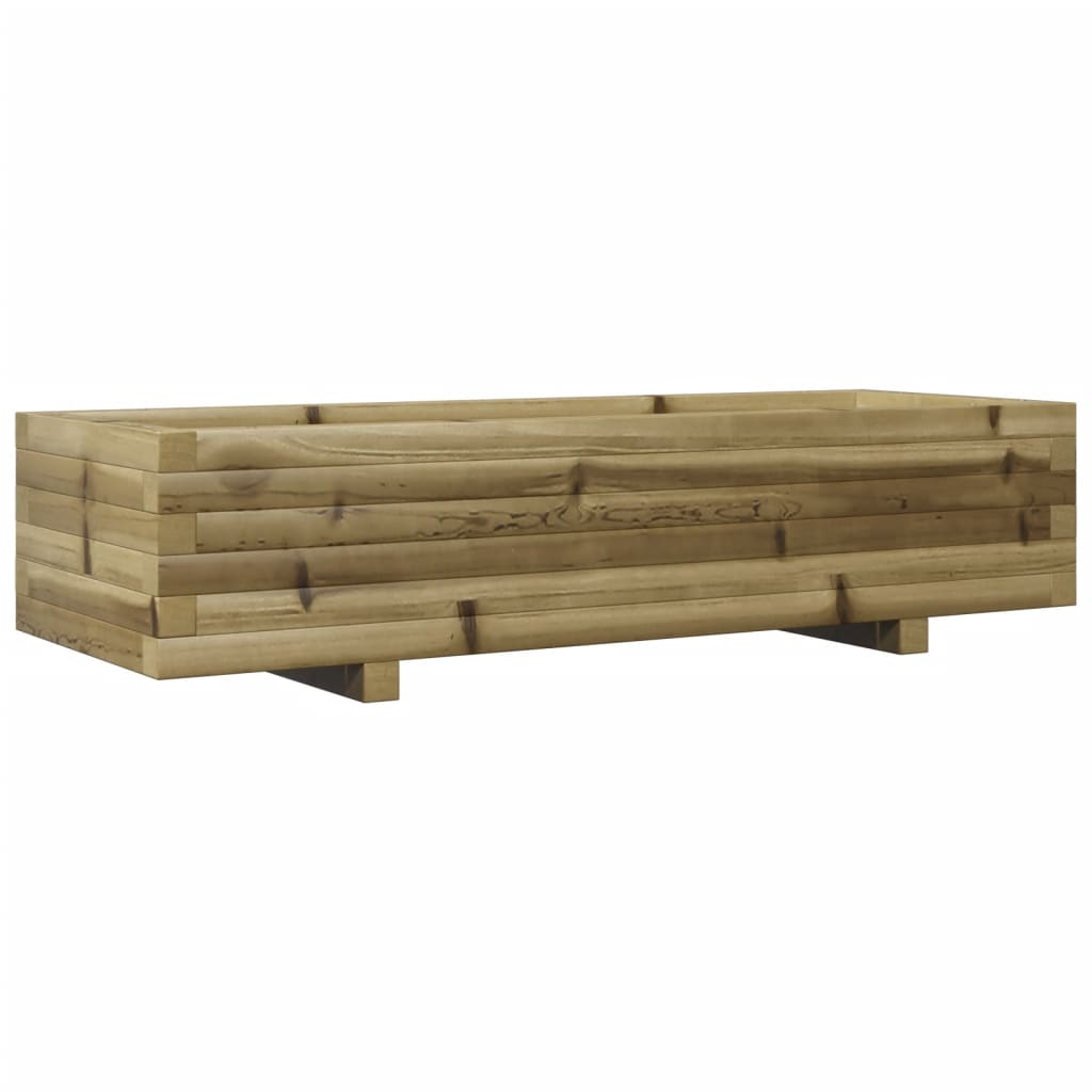 Fioriera da Giardino 110x40x26,5 cm in Legno di Pino Impregnato 847342