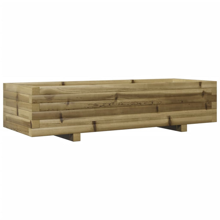 Fioriera da Giardino 110x40x26,5 cm in Legno di Pino Impregnato 847342