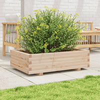 Fioriera da Giardino 90x60x26,5 cm in Legno Massello di Pino 847343