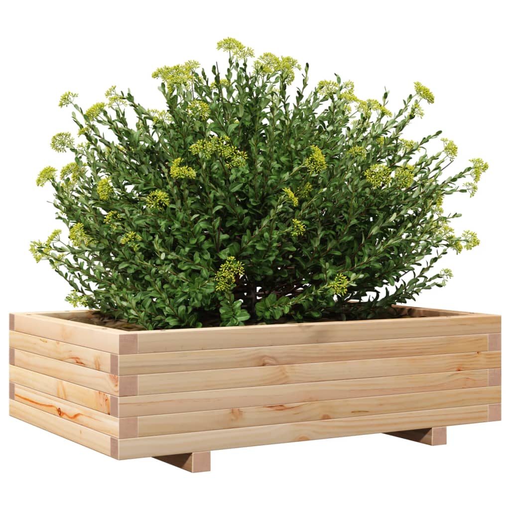 Fioriera da Giardino 90x60x26,5 cm in Legno Massello di Pino 847343