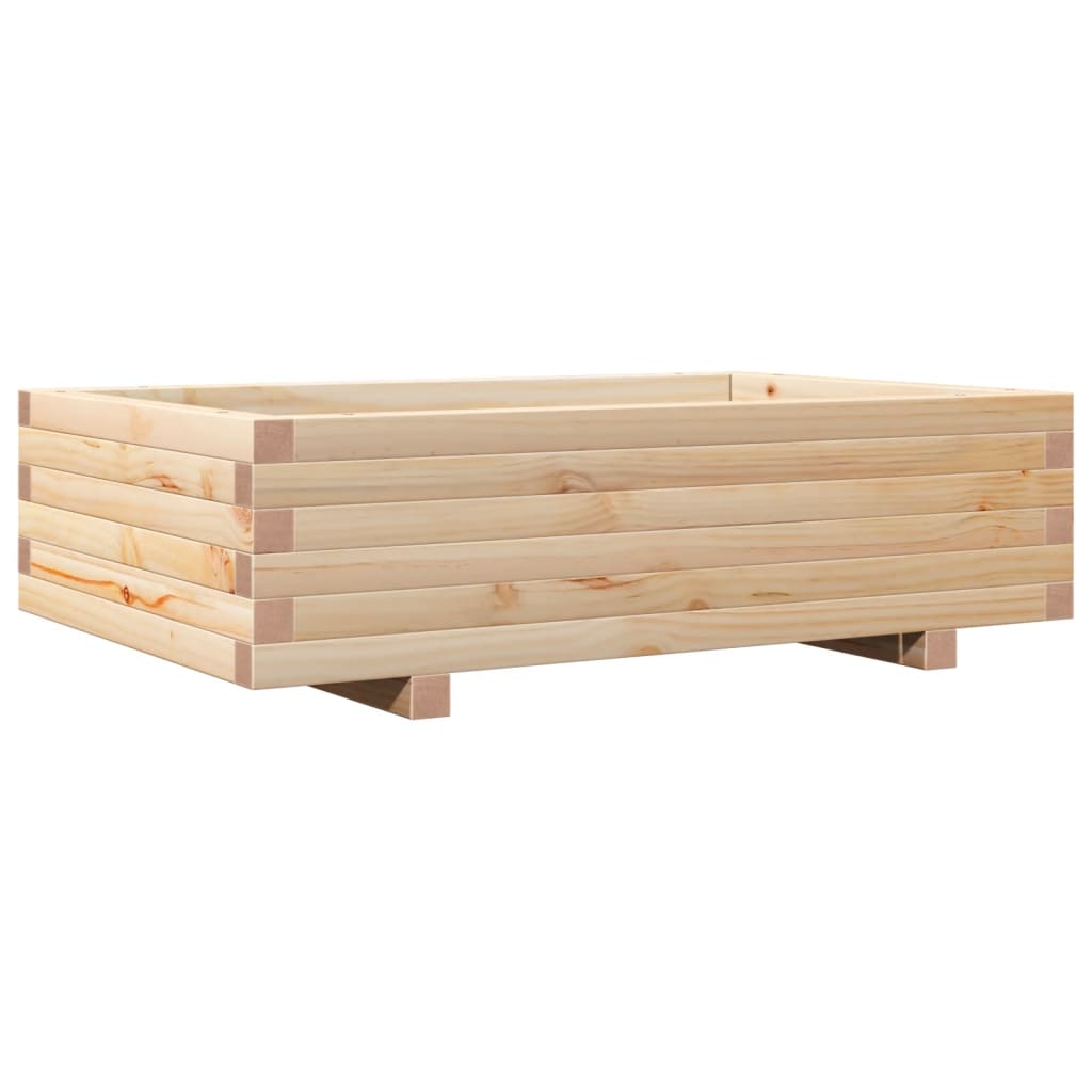 Fioriera da Giardino 90x60x26,5 cm in Legno Massello di Pino 847343