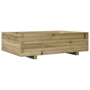 Fioriera da Giardino 90x60x26,5 cm in Legno di Pino Impregnato 847347