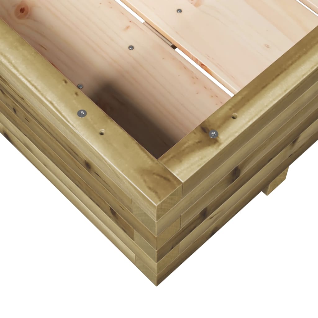 Fioriera da Giardino 90x60x26,5 cm in Legno di Pino Impregnato 847347