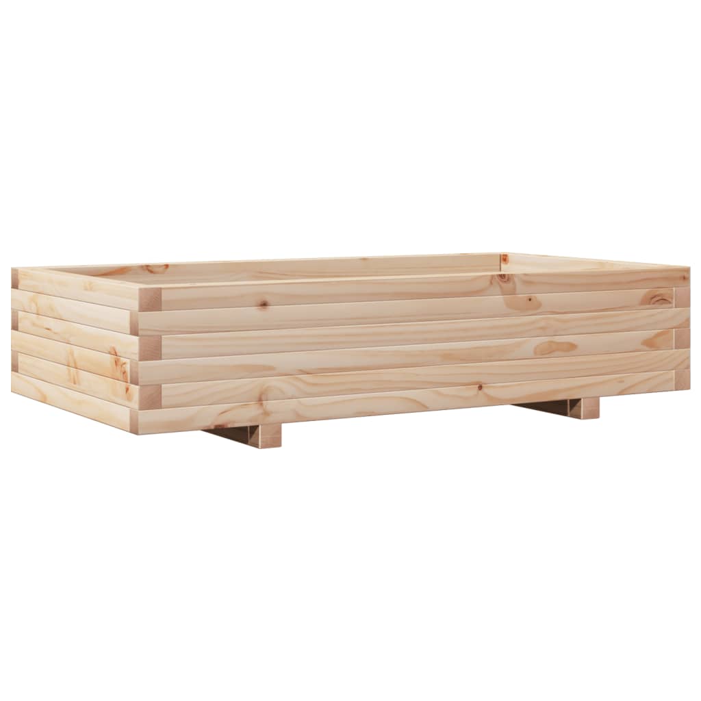 Fioriera da Giardino 110x60x26,5 cm in Legno Massello di Pino 847348