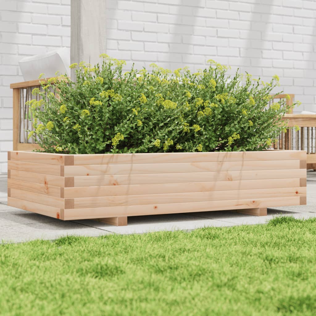 Fioriera da Giardino 110x60x26,5 cm in Legno Massello di Pino 847348