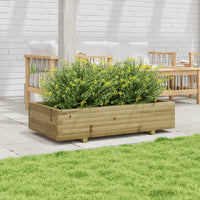 Fioriera da Giardino 110x60x26,5 cm in Legno di Pino Impregnato 847352