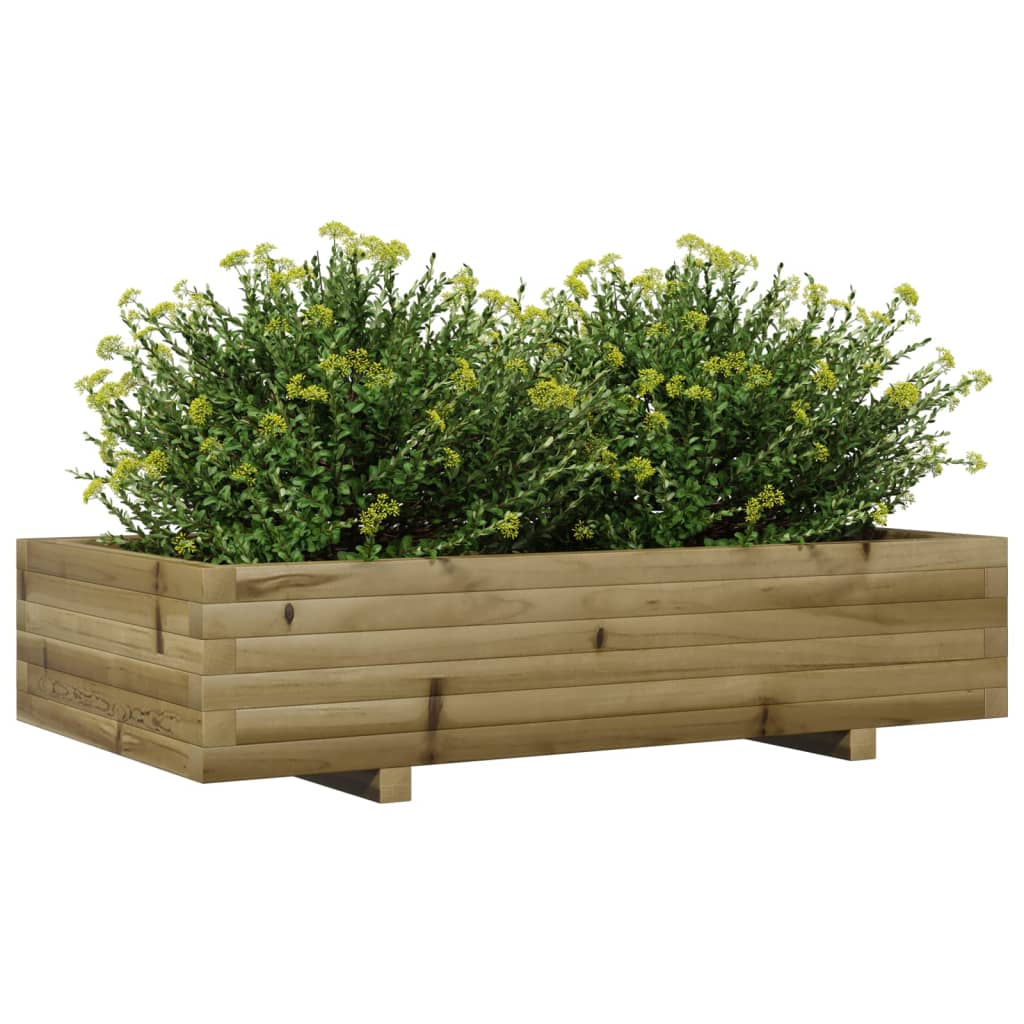 Fioriera da Giardino 110x60x26,5 cm in Legno di Pino Impregnato 847352