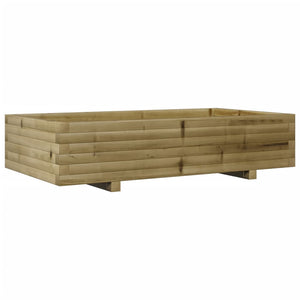 Fioriera da Giardino 110x60x26,5 cm in Legno di Pino Impregnato 847352