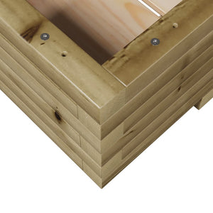 Fioriera da Giardino 110x60x26,5 cm in Legno di Pino Impregnato 847352