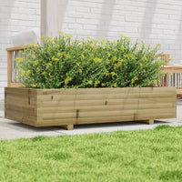 Fioriera da Giardino 110x60x26,5 cm in Legno di Pino Impregnato 847352