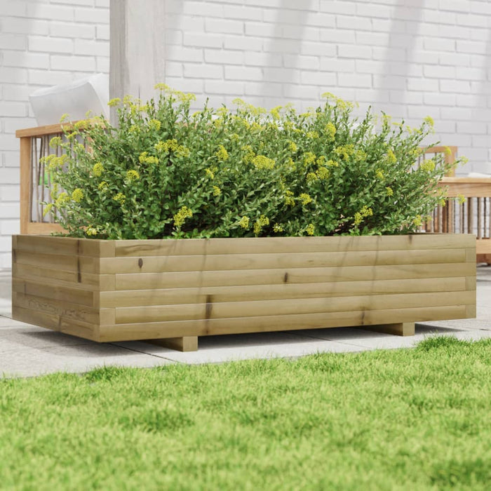 Fioriera da Giardino 110x60x26,5 cm in Legno di Pino Impregnato 847352