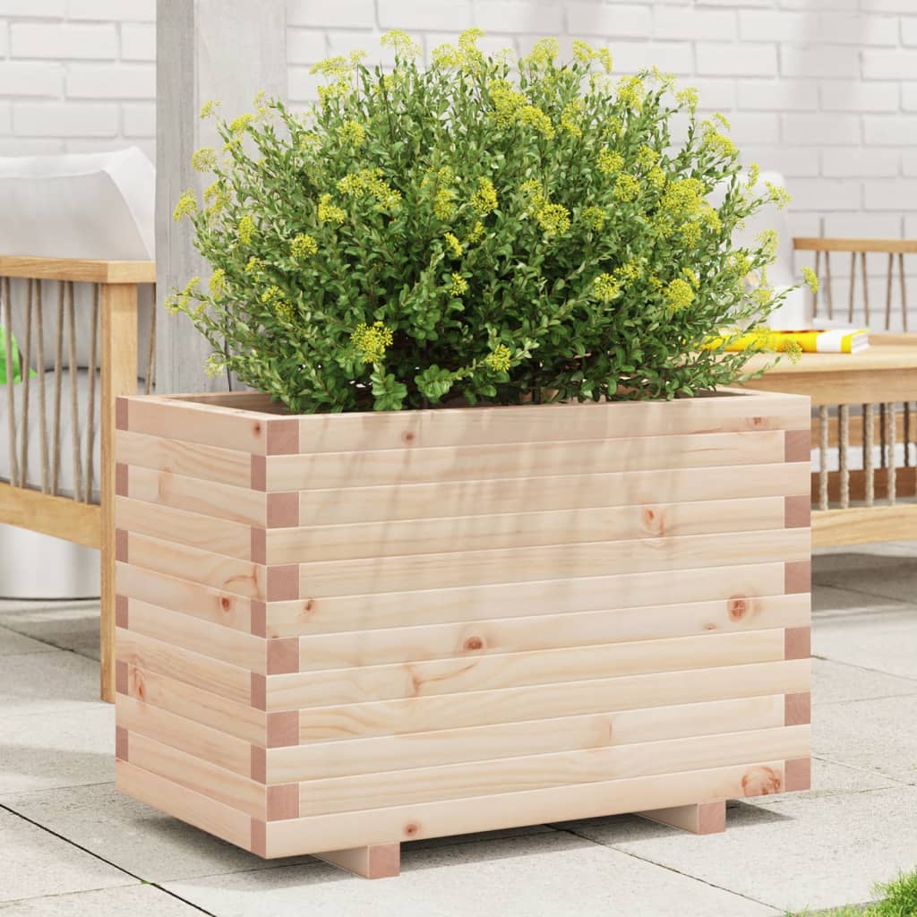 Fioriera da Giardino 70x40x49,5 cm in Legno Massello di Pino 847368