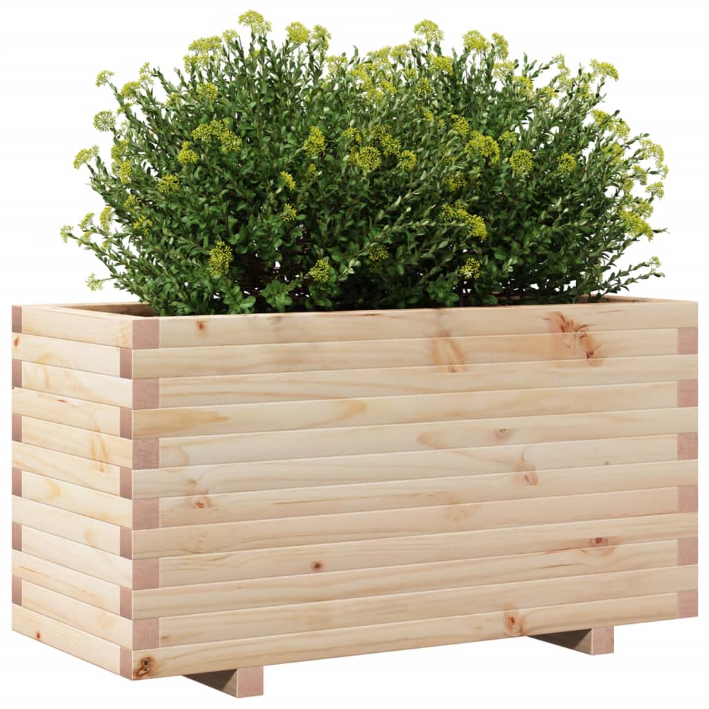 Fioriera da Giardino 90x40x49,5 cm in Legno Massello di Pino 847373