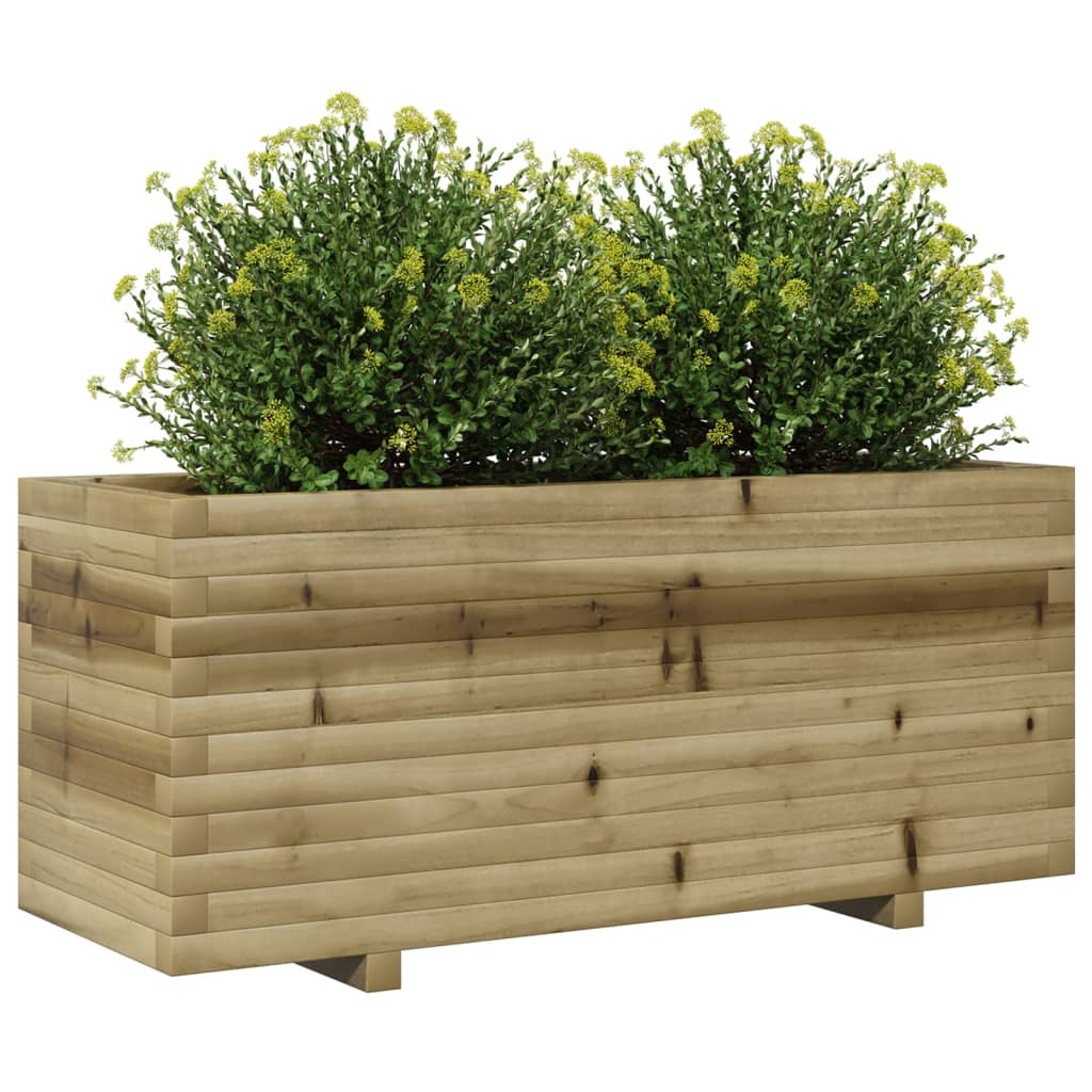 Fioriera da Giardino 110x40x49,5 cm in Legno di Pino Impregnato 847382