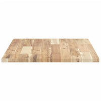 Piano Tavolo Rettangolare 80x50x2cm in Legno Massello di Acacia 4008751