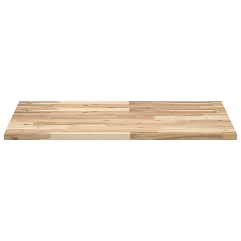 Piano Tavolo Rettangolare 80x60x2cm in Legno Massello di Acacia 4008756