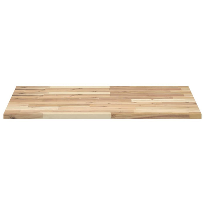 Piano Tavolo Rettangolare 80x60x2cm in Legno Massello di Acacia 4008756