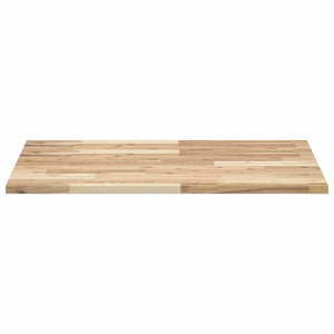 Piano Tavolo Rettangolare 100x60x2cm Legno Massello di Acacia 4008757