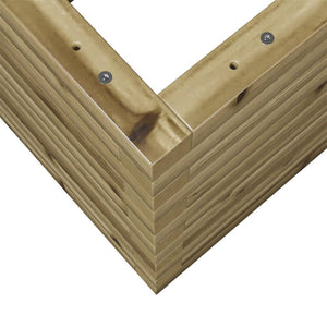 Fioriera da Giardino 60x60x46 cm in Legno di Pino Impregnato 3282413