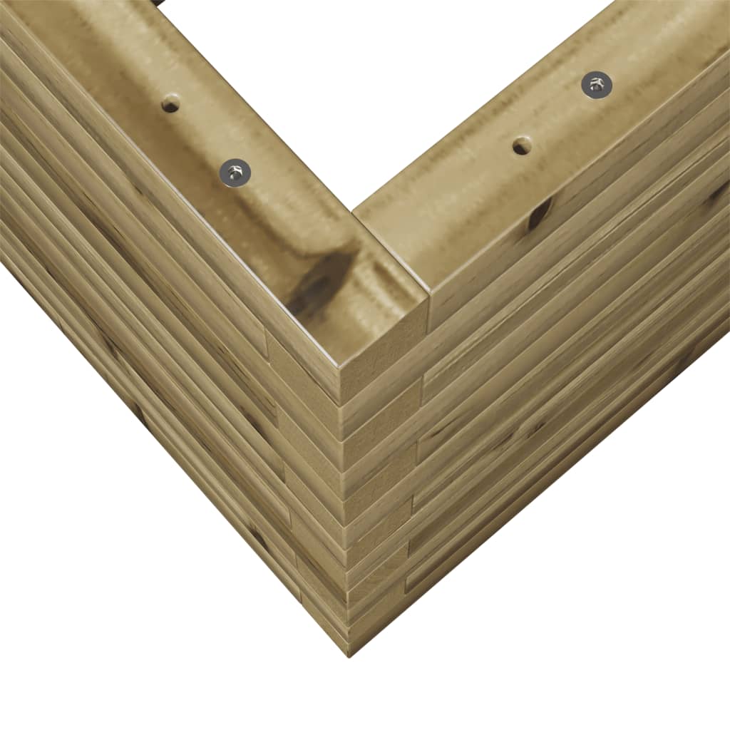 Fioriera da Giardino 70x70x46 cm in Legno di Pino Impregnato 3282418