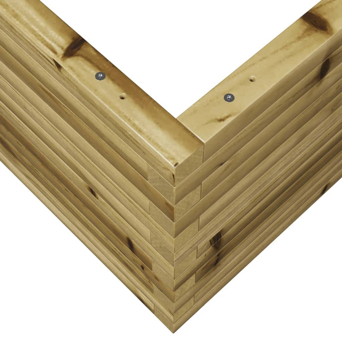 Fioriera da Giardino 90x90x46 cm in Legno di Pino Impregnato 3282428