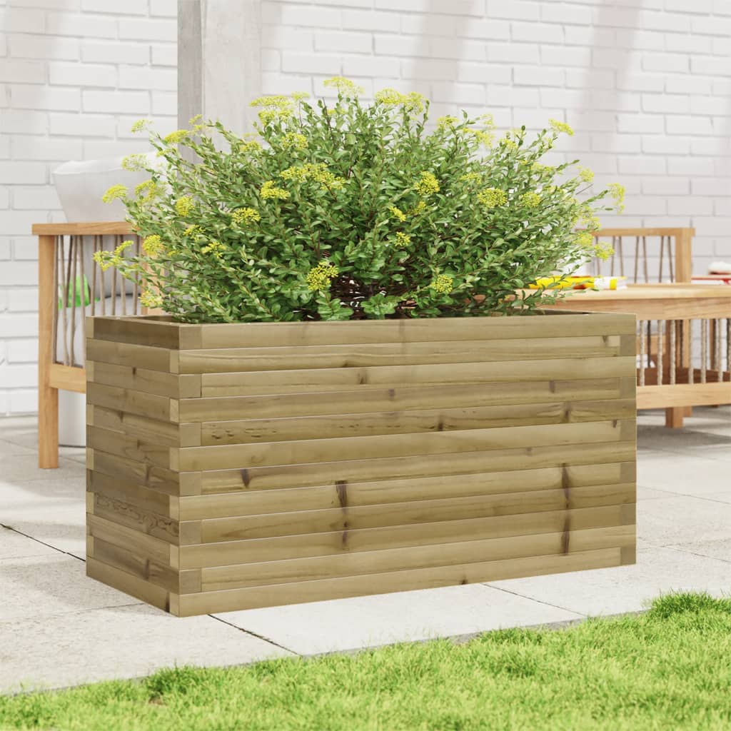 Fioriera da Giardino 90x40x46 cm in Legno di Pino Impregnato 3282448