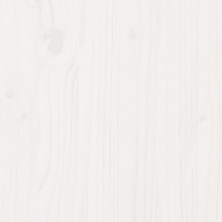 Fioriera da Giardino Bianca 110x40x46 cm Legno Massello di Pino 3282450