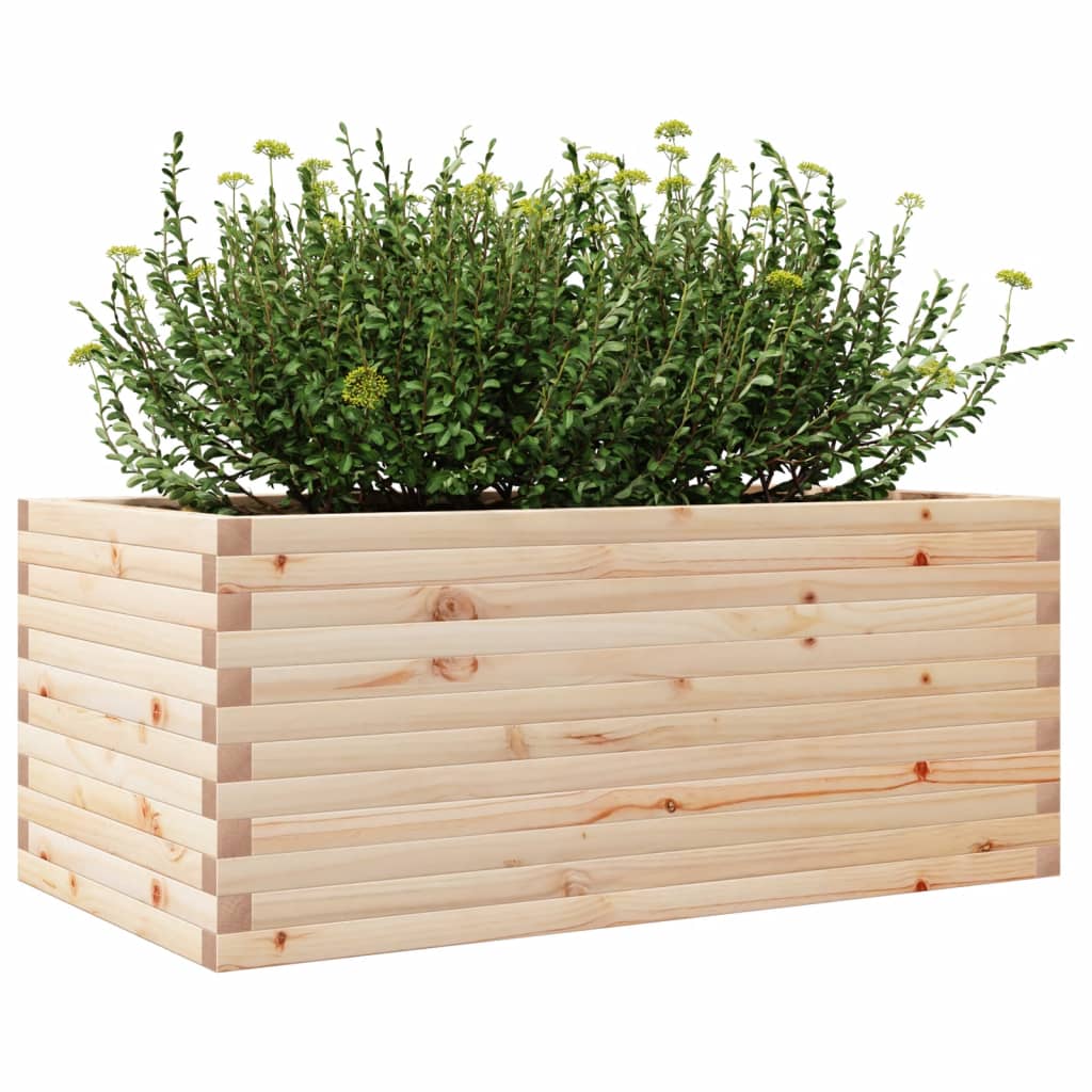 Fioriera da Giardino 110x60x46 cm in Legno Massello di Pino 3282459