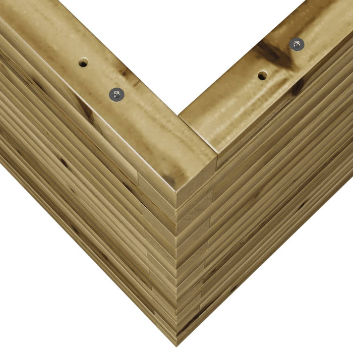 Fioriera da Giardino 50x50x68,5 cm in Legno di Pino Impregnato 3282468