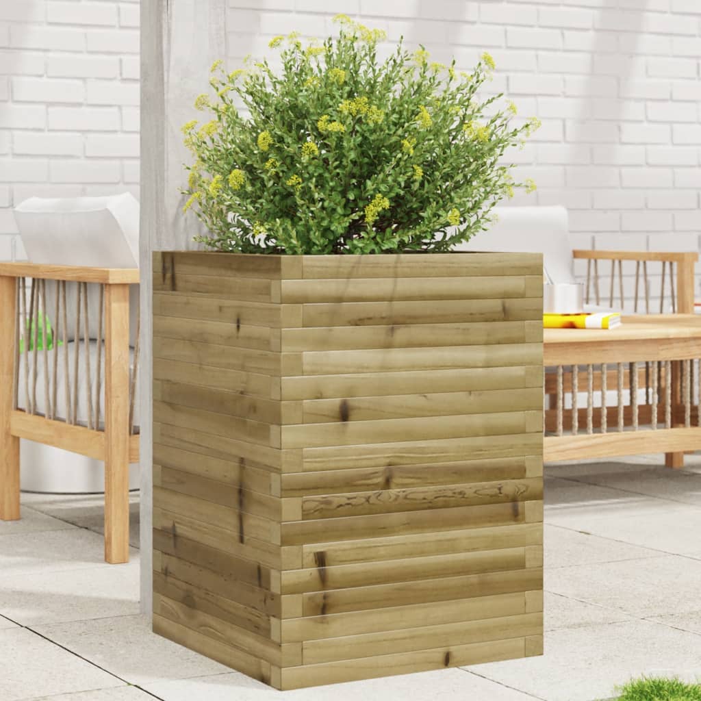 Fioriera da Giardino 50x50x68,5 cm in Legno di Pino Impregnato 3282468