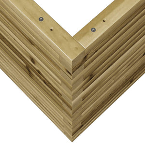 Fioriera da Giardino 60x60x68,5 cm in Legno di Pino Impregnato 3282473