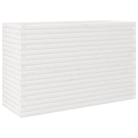 Fioriera da Giardino Bianca 110x40x68,5 cm Legno Massello Pino 3282495