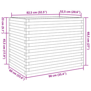 Fioriera da Giardino 90x60x68,5 cm in Legno di Pino Impregnato 3282503