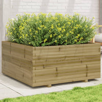 Fioriera da Giardino 100x100x49,5cm in Legno di Pino Impregnato 3282543