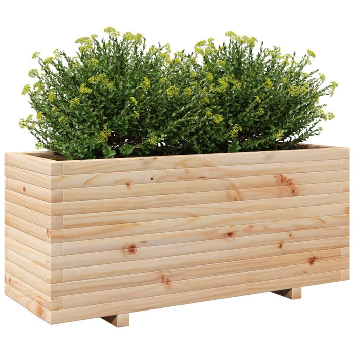 Fioriera da Giardino 110x40x49,5 cm in Legno Massello di Pino 3282559