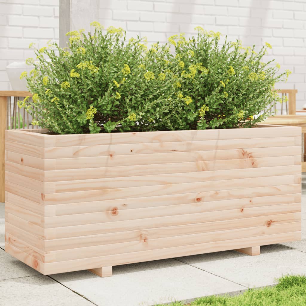 Fioriera da Giardino 110x40x49,5 cm in Legno Massello di Pino 3282559