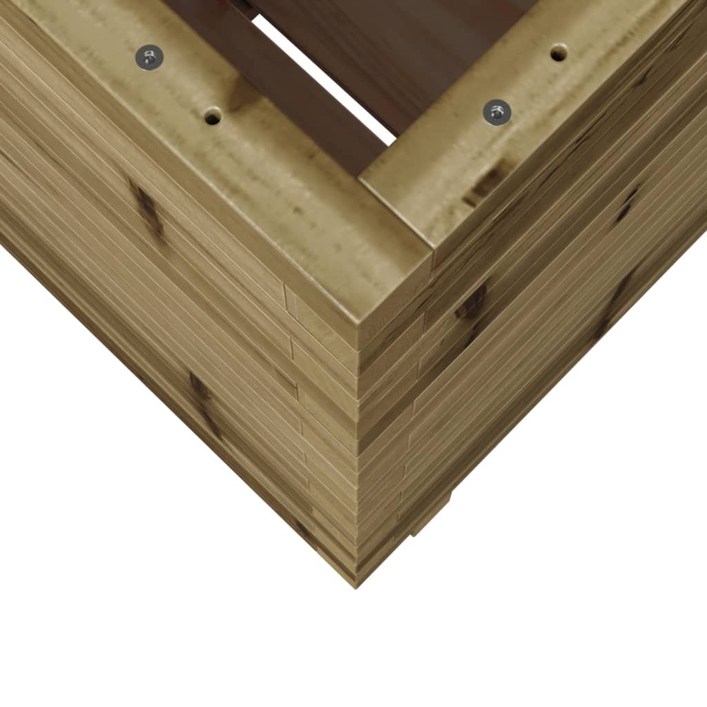 Fioriera da Giardino 50x50x72,5 cm in Legno di Pino Impregnato 3282578