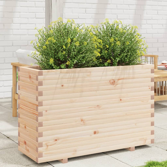 Fioriera da Giardino 110x40x72,5 cm in Legno Massello di Pino 3282599