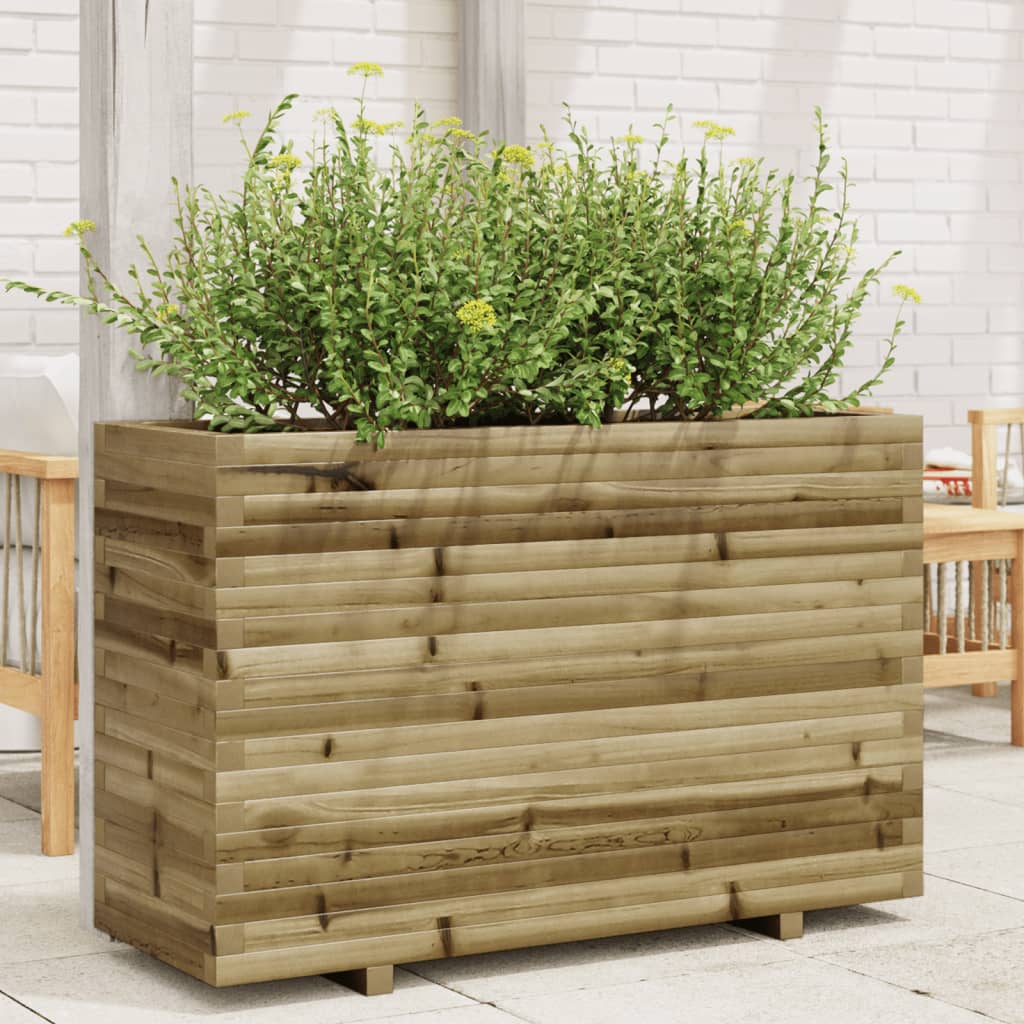 Fioriera da Giardino 110x40x72 cm in Legno di Pino Impregnato 3282643