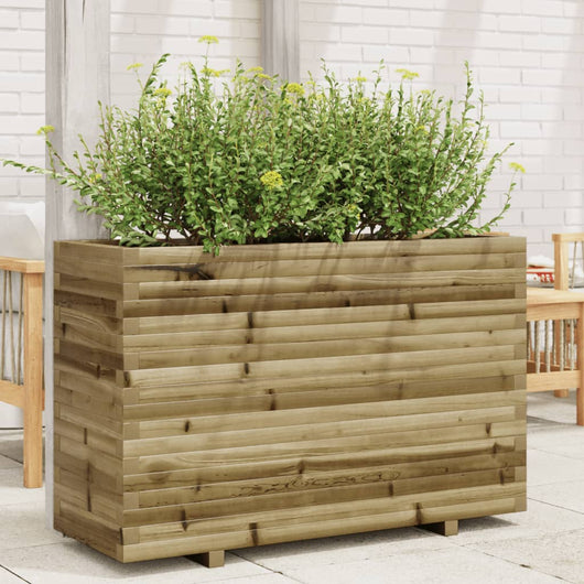 Fioriera da Giardino 110x40x72 cm in Legno di Pino Impregnato 3282643