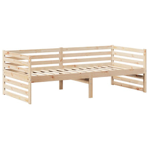 Set Dormeuse e Panca con Tetto 90x200cm Legno Massello di Pino 3282228