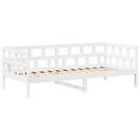 Set Dormeuse con Tetto Bianco 90x200 cm Legno Massello di Pino 3282244