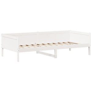 Dormeuse con Tetto 90x190 cm Bianco in Legno Massello di Pino 3282257