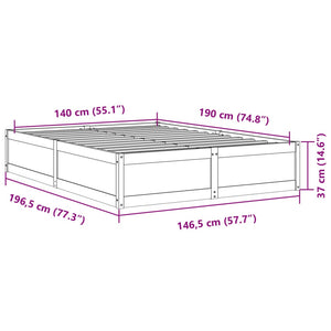 Giroletto 140x190 cm in Legno Massello di Pino 3282381