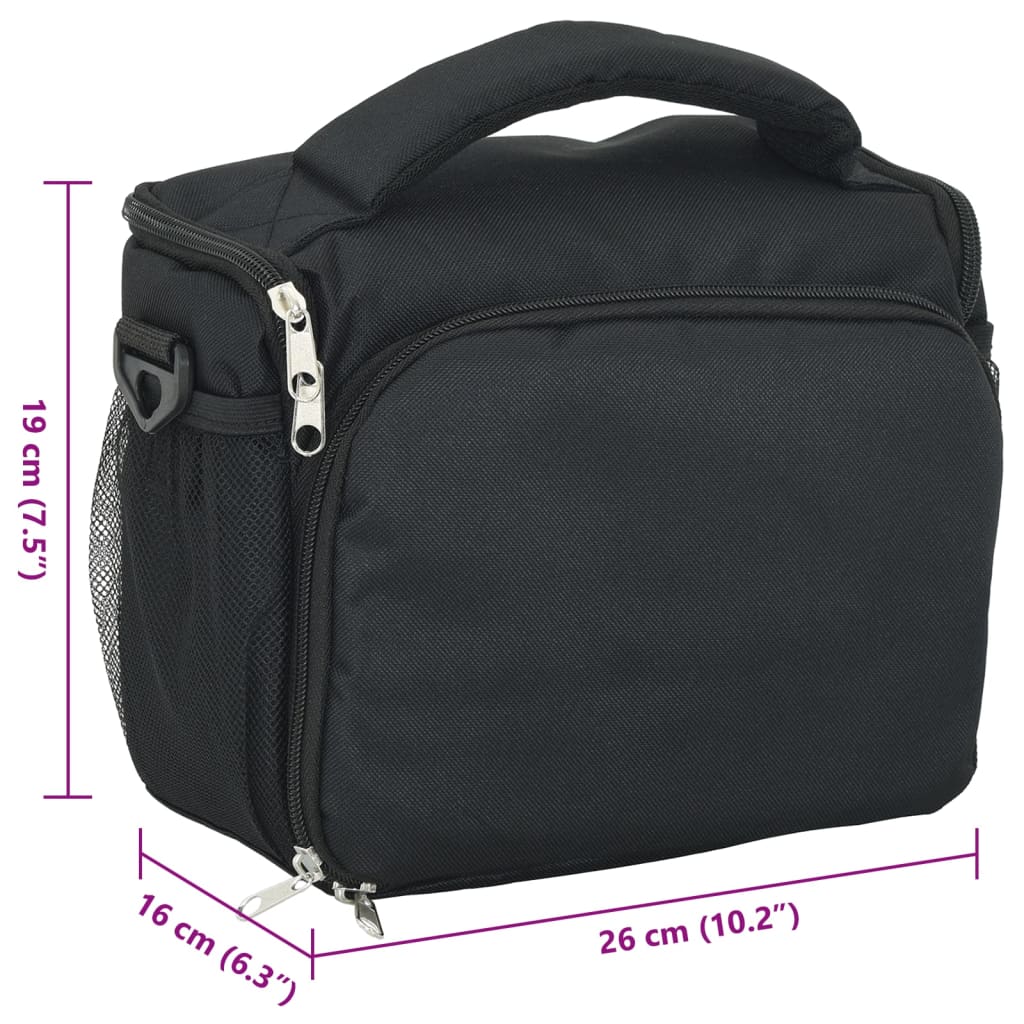 Borsa Fotocamera con Coperta Impermeabile Nera Tessuto Oxford 4009950