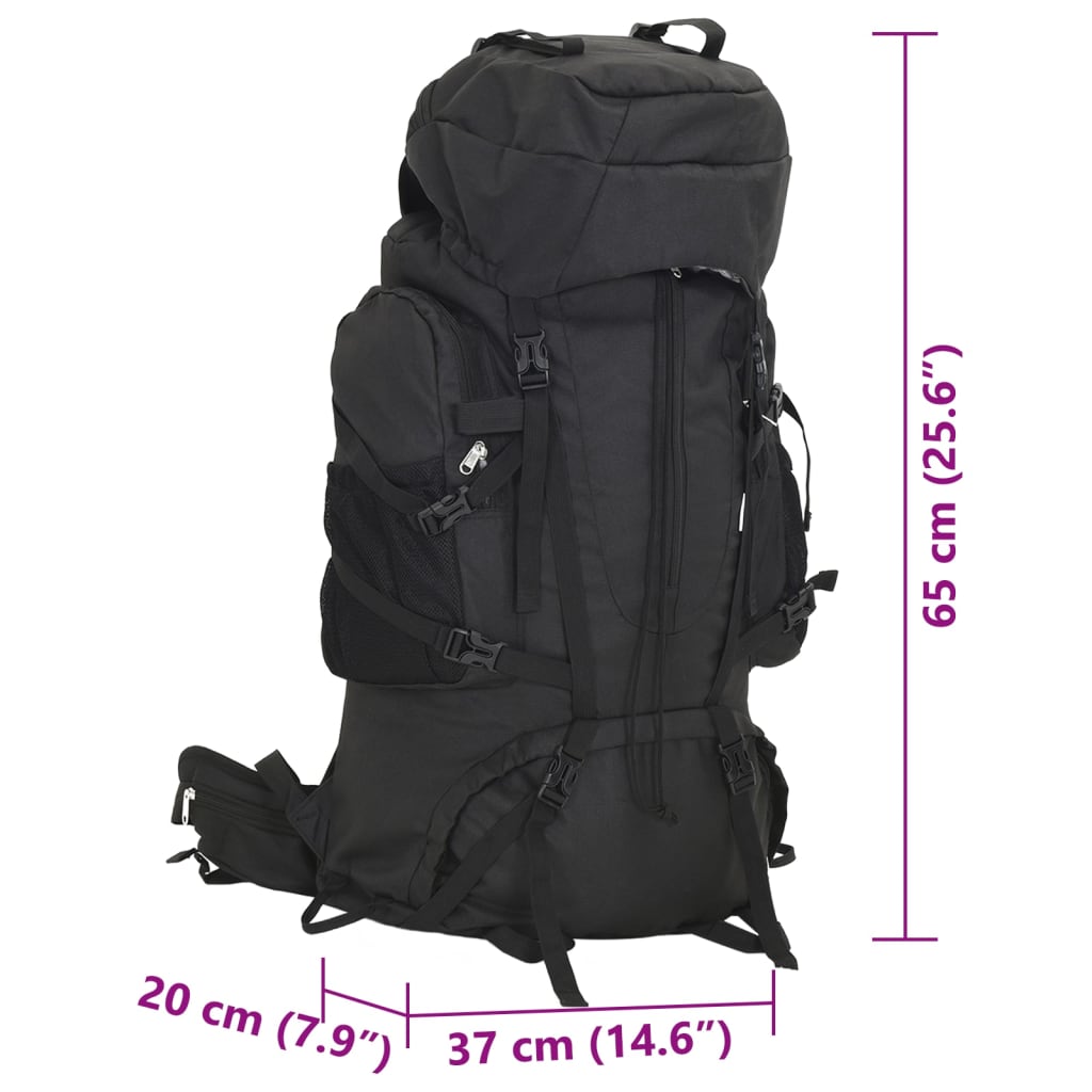 Zaino da Trekking Nero 60 L in Tessuto Oxford 4009960